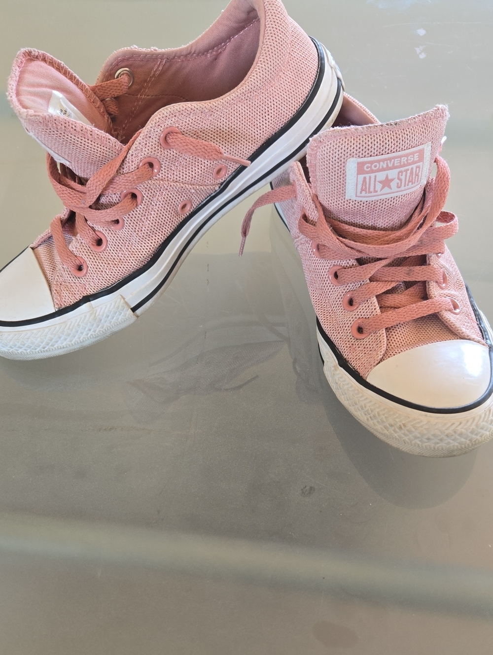 Converse Kids Pink Canvas Low Top Sneakers